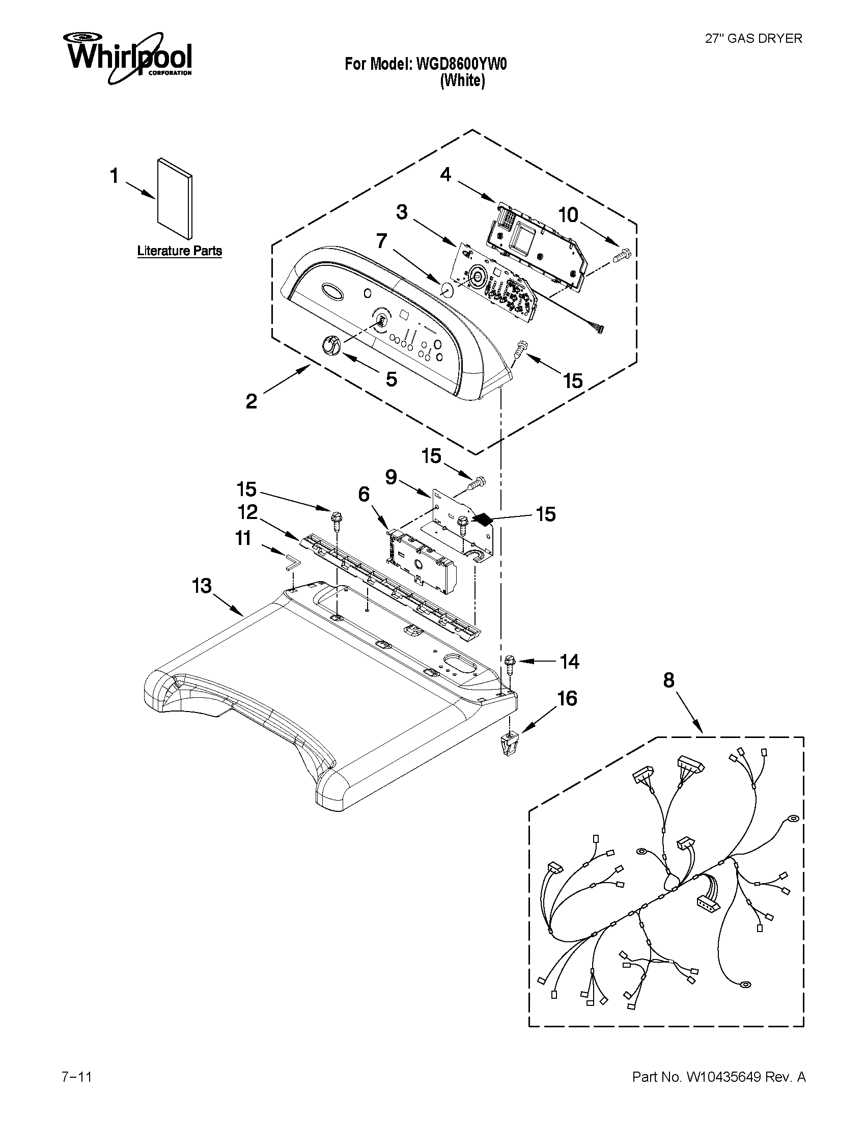 Top and console parts