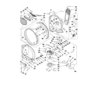 Whirlpool WGD8600YW0 bulkhead parts diagram