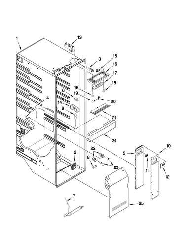 Refrigerator liner parts