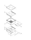 Refrigerator shelf parts