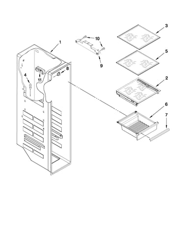 Freezer liner parts