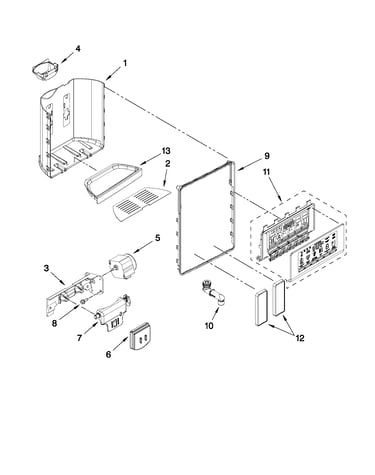 Dispenser front parts