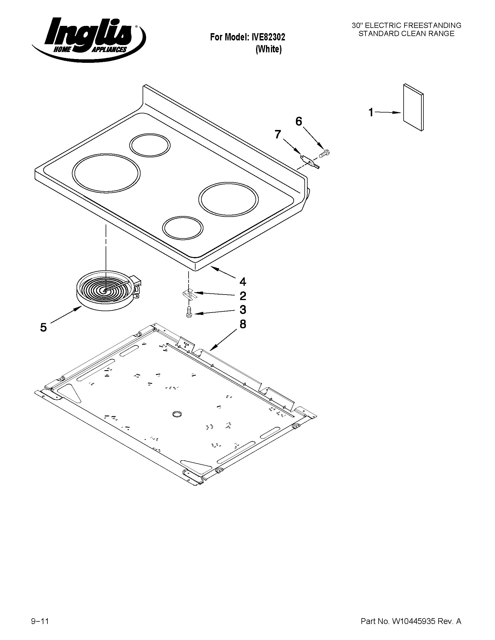 COOKTOP PARTS