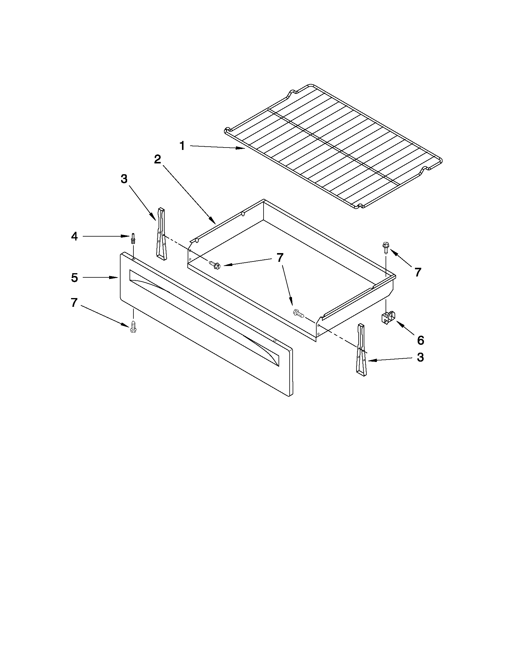 DRAWER AND RACK PARTS