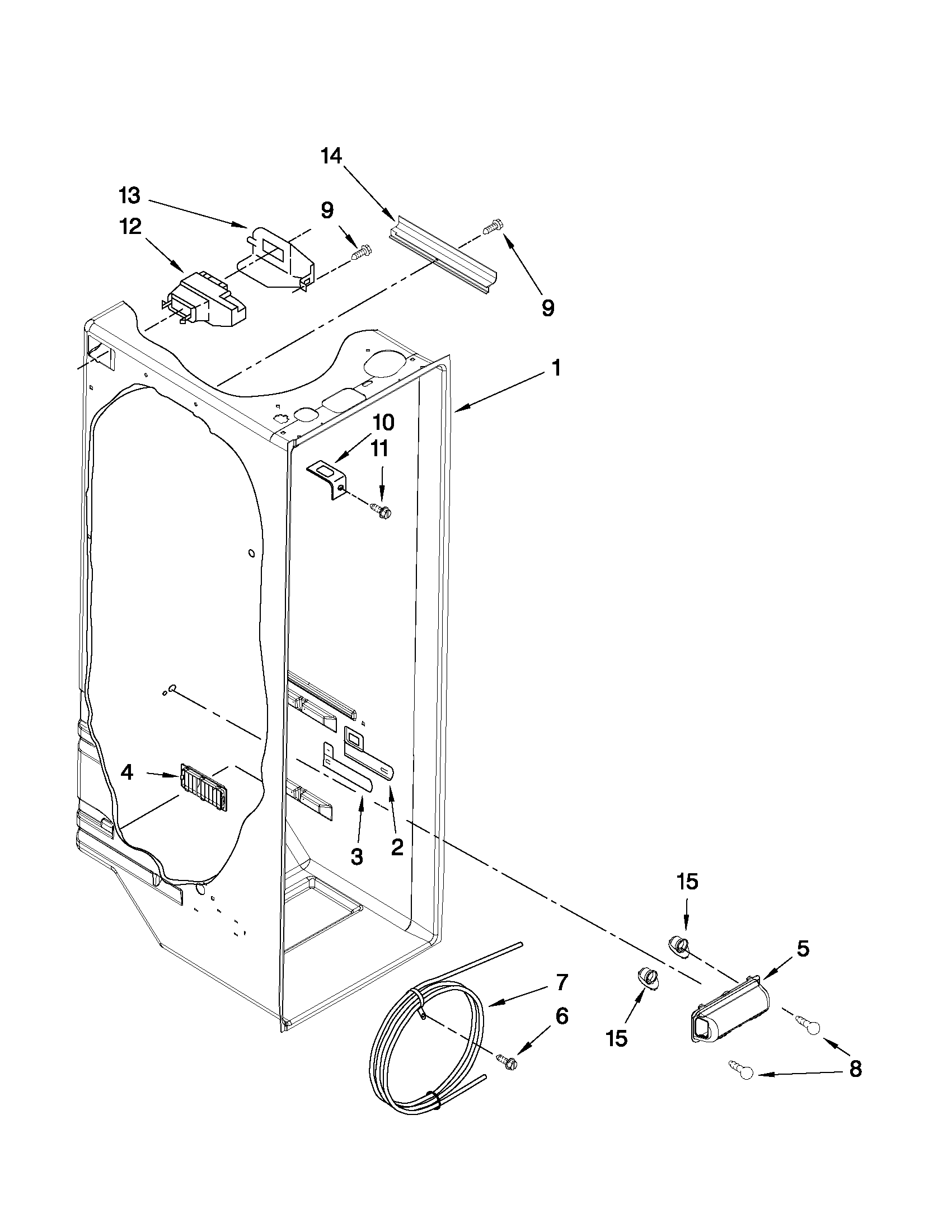 Refrigerator liner parts