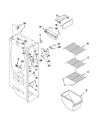 Freezer liner parts