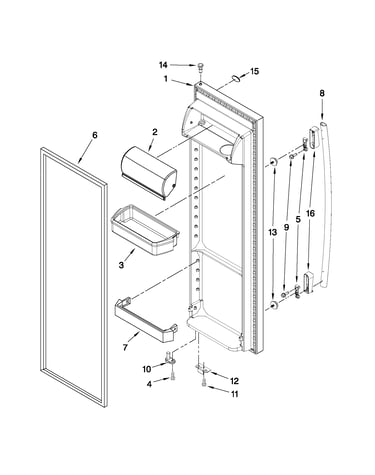 Refrigerator door parts