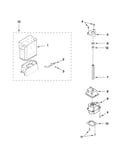Motor and ice container parts