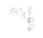 Whirlpool GSS30C6EYY01 motor and ice container parts diagram