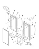 Refrigerator door parts