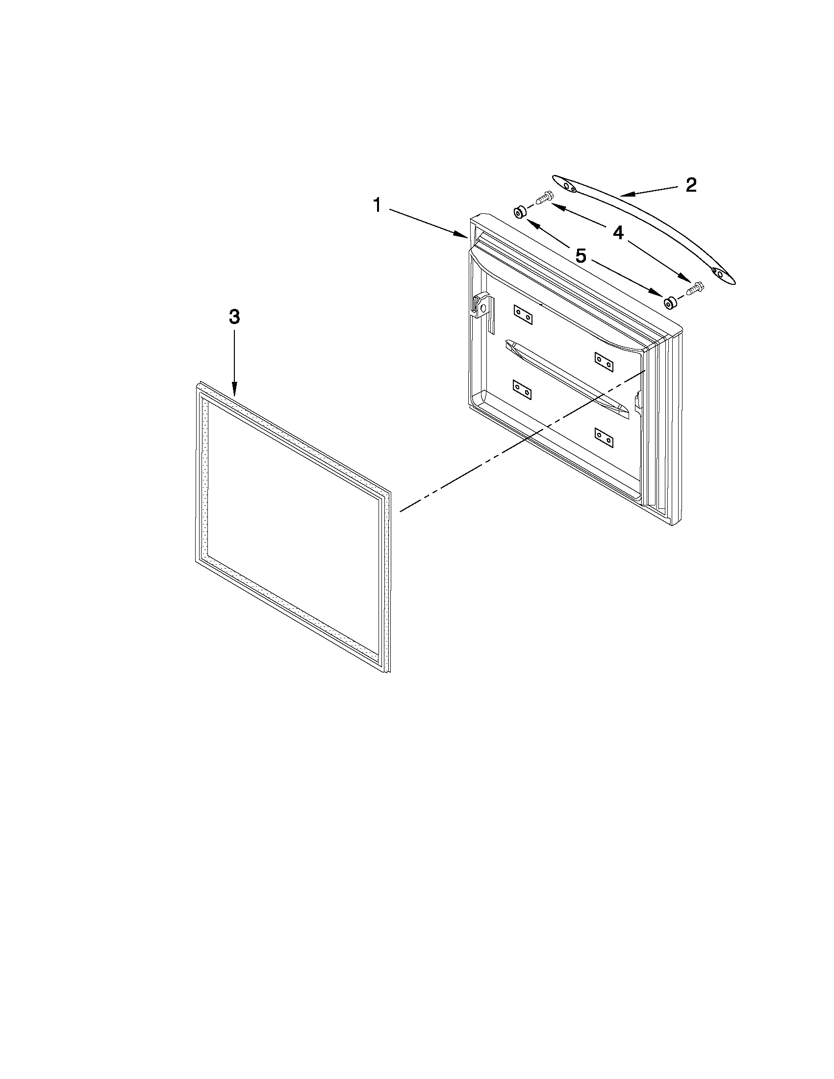 Freezer door parts
