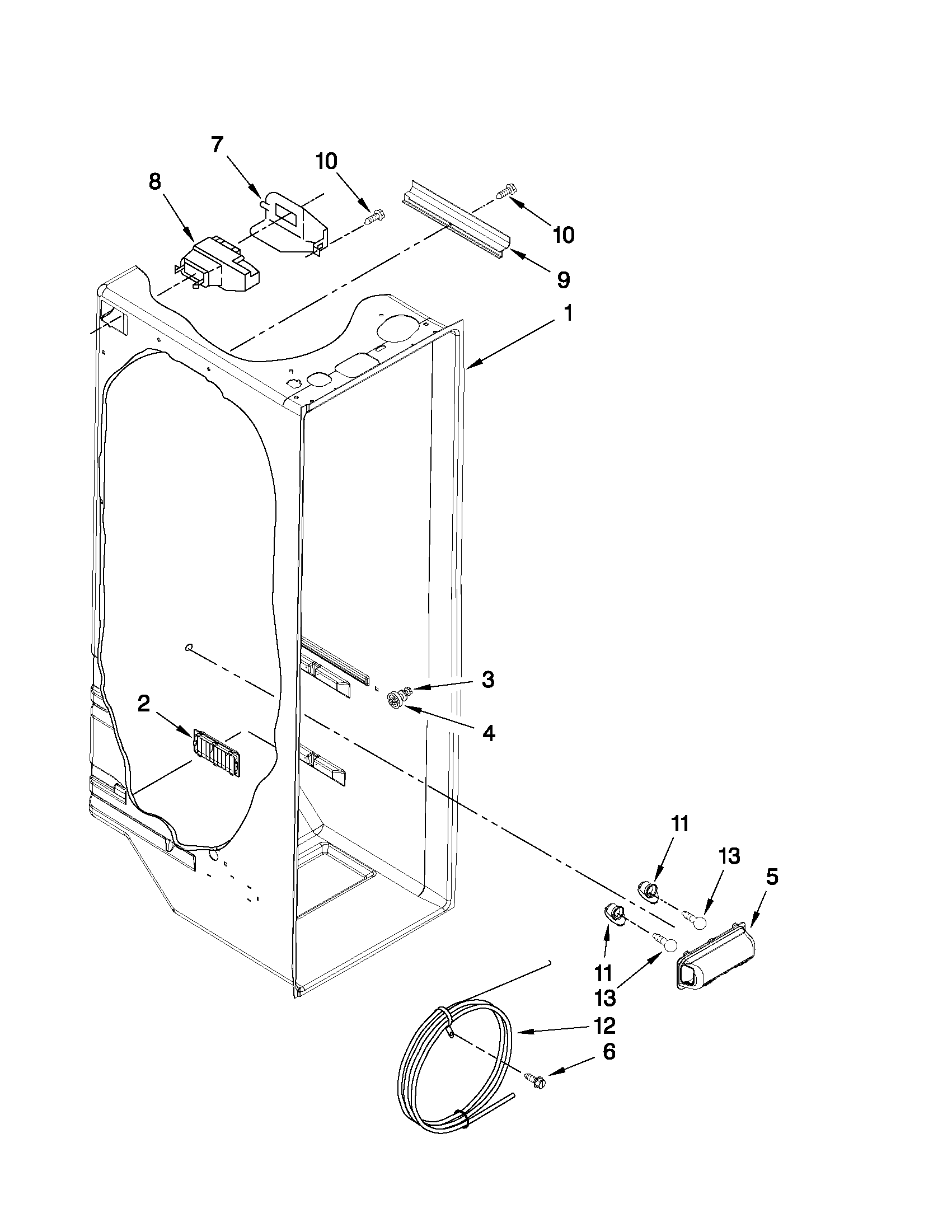 Refrigerator liner parts