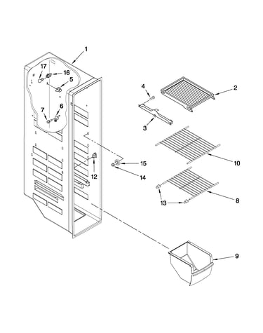 Freezer liner parts