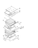 Refrigerator shelf parts