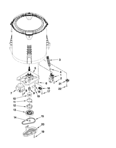 Gearcase, motor and pump parts