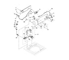 Whirlpool 2DWTW4740YQ0 controls and water inlet parts diagram