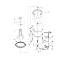Whirlpool 2DWTW4740YQ0 basket and tub parts diagram