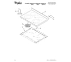 Whirlpool YGFE461LVQ1 cooktop parts diagram