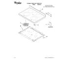 Whirlpool YGFE471LVQ1 cooktop parts diagram
