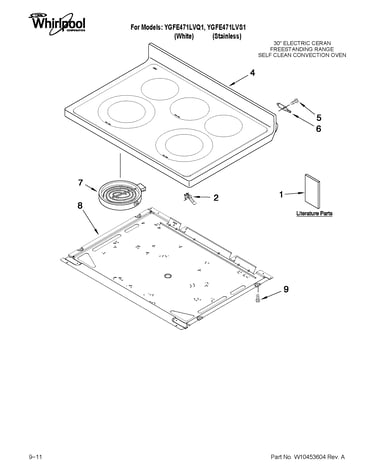 Cooktop parts