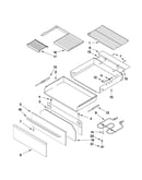 Drawer and rack parts