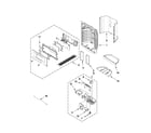 Whirlpool GI6FDRXXY05 dispenser front parts diagram