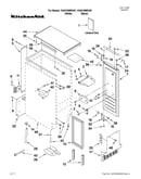 Cabinet liner and door parts