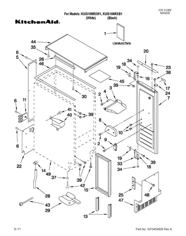 Cabinet liner and door parts