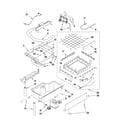 KitchenAid KUIS15NRXW1 evaporator, ice cutter grid and water parts diagram