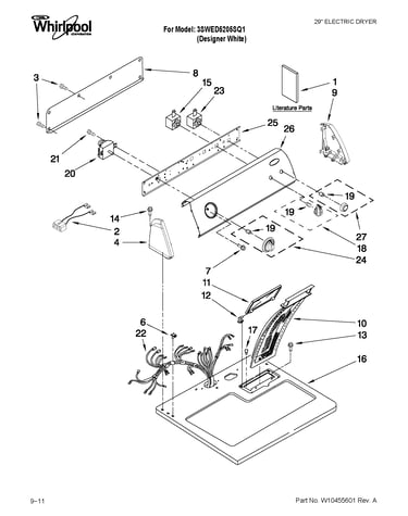 Top and console parts