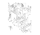 Whirlpool 3SWED5205SQ1 cabinet parts diagram