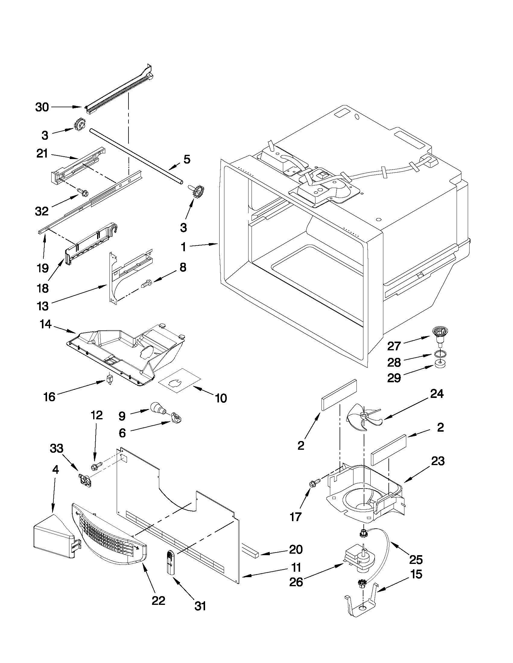 FREEZER LINER PARTS