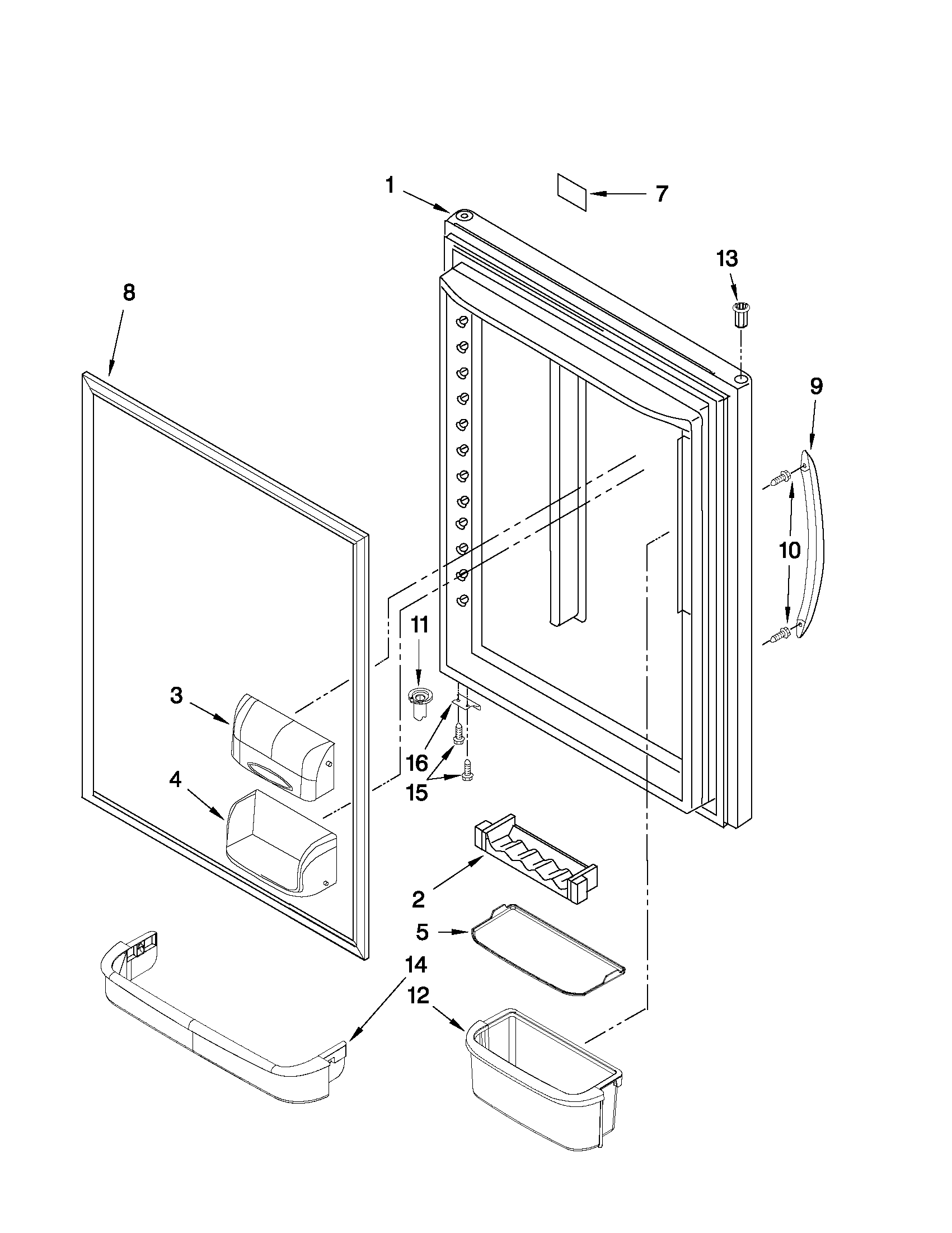 REFRIGERATOR DOOR PARTS