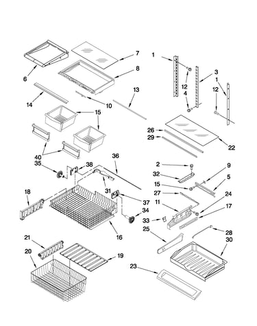 Shelf parts
