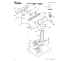 Whirlpool 4PWED5905SW1 top and console parts diagram