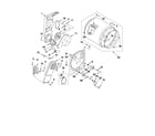 Whirlpool 4PWED5905SG1 bulkhead parts diagram