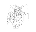 KitchenAid KUDS30FXSS4 tub and frame parts diagram