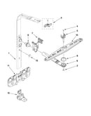 Upper wash and rinse parts