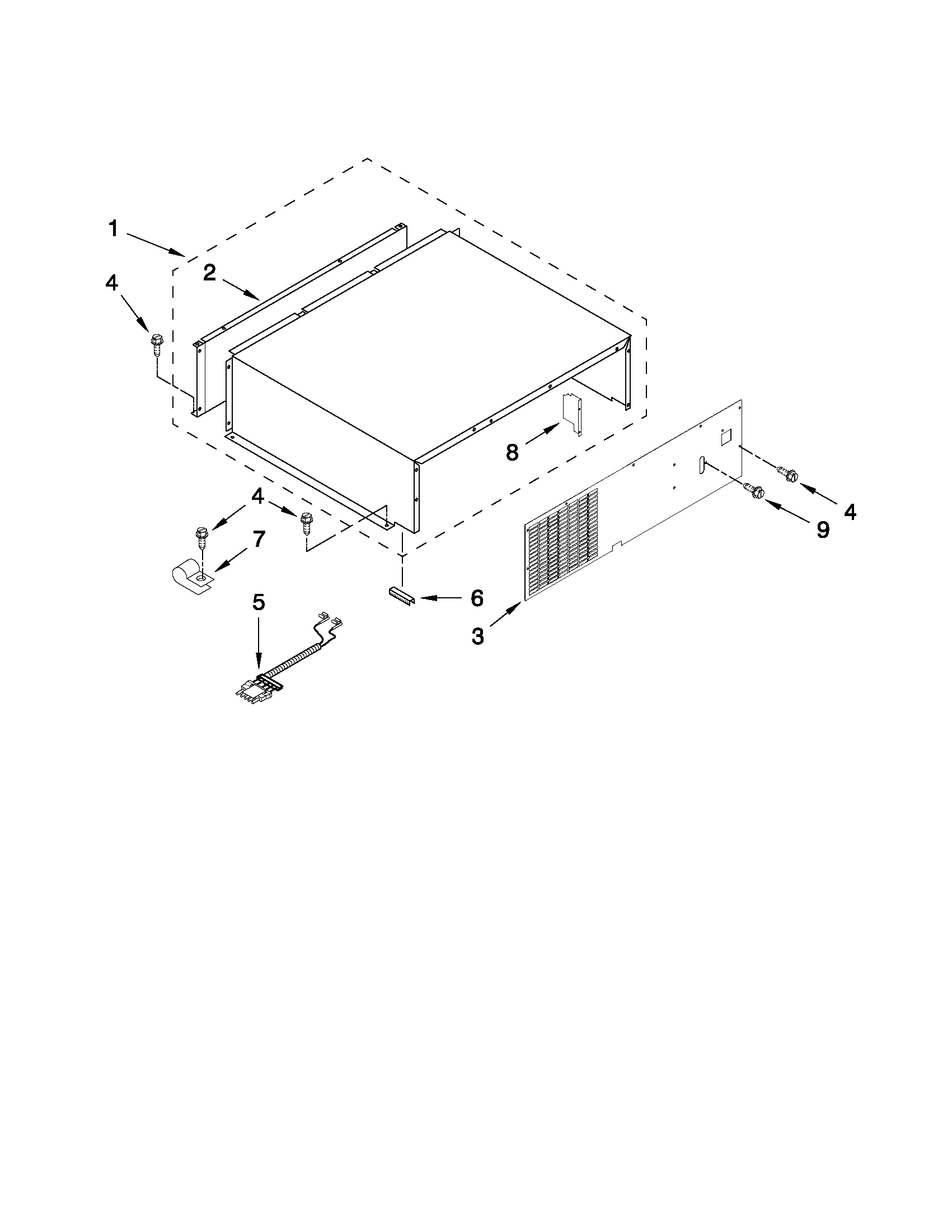 Top grille and unit cover parts