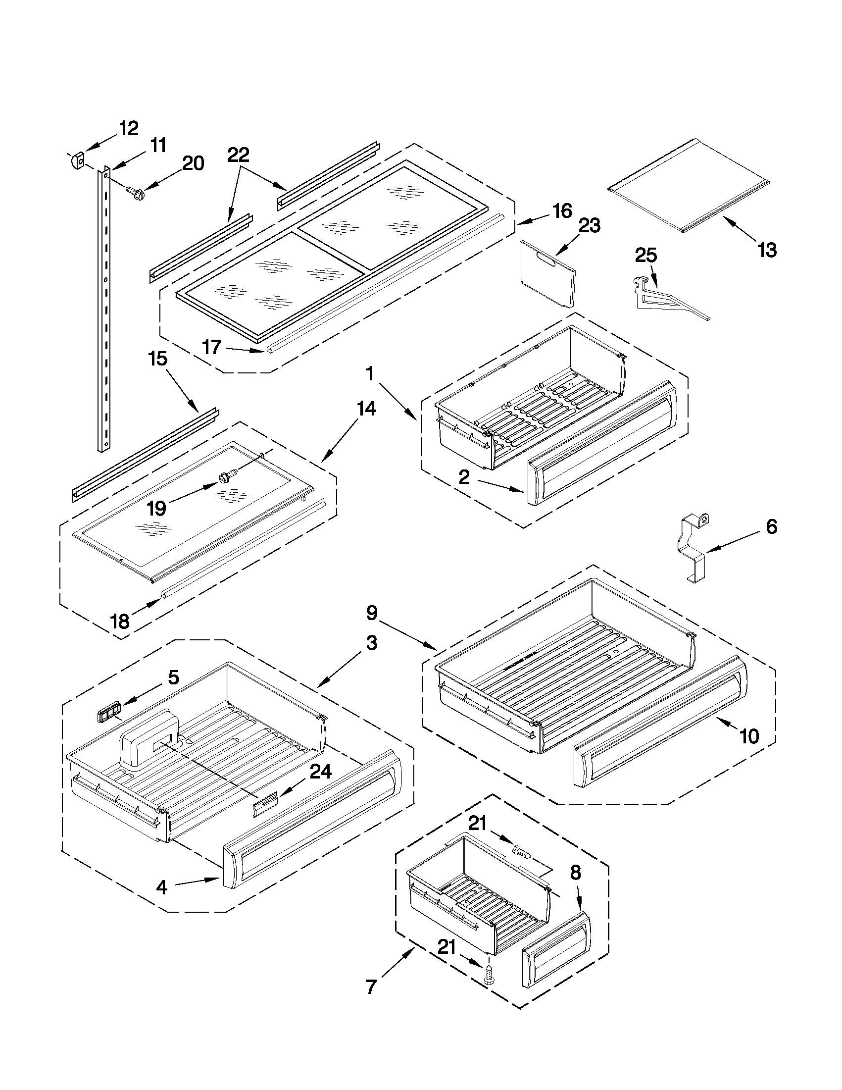 Shelf parts