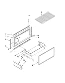 Freezer door and basket parts