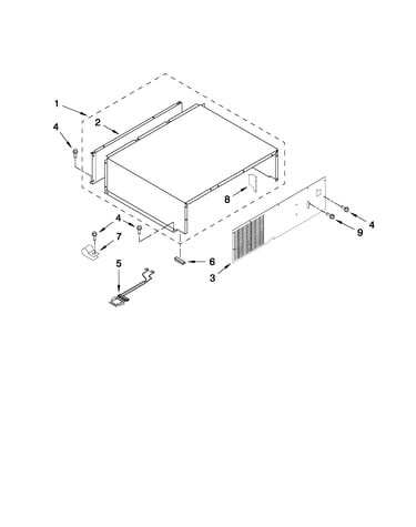 Top grille and unit cover parts