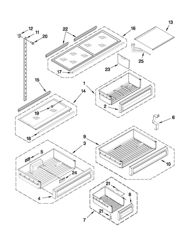 Shelf parts