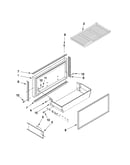 Freezer door and basket parts