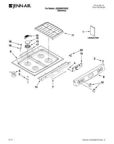 Cooktop parts