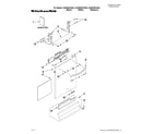 KitchenAid KUDE20FXBL4 door and panel parts diagram