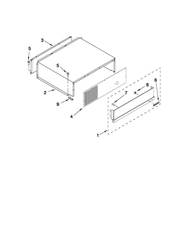Top grille and unit cover parts