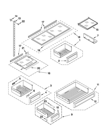 Shelf parts