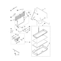 KitchenAid KBFC42FTS04 lower unit and tube parts diagram