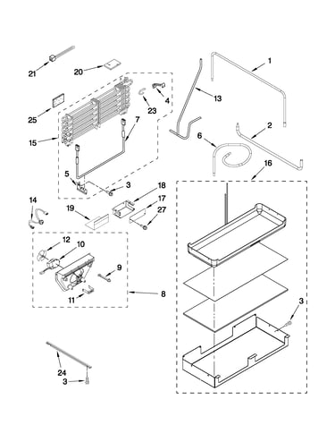 Lower unit and tube parts